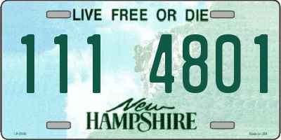 NH license plate 1114801