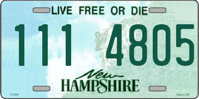 NH license plate 1114805