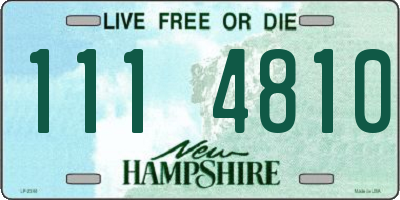 NH license plate 1114810