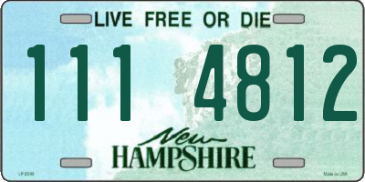 NH license plate 1114812