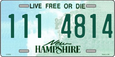 NH license plate 1114814