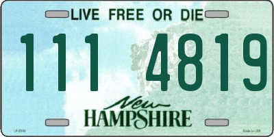 NH license plate 1114819