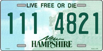 NH license plate 1114821
