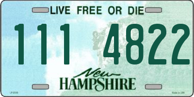 NH license plate 1114822