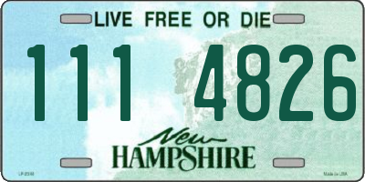 NH license plate 1114826