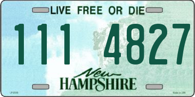 NH license plate 1114827