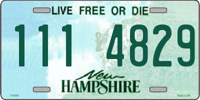 NH license plate 1114829