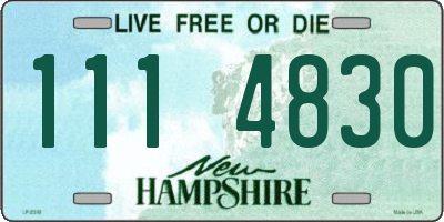 NH license plate 1114830
