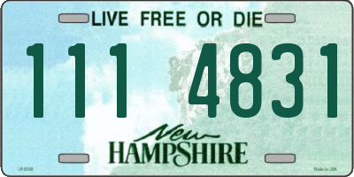 NH license plate 1114831