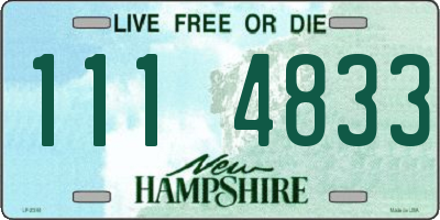 NH license plate 1114833