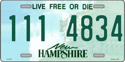 NH license plate 1114834