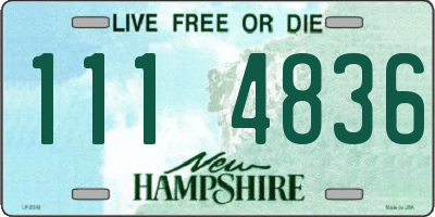 NH license plate 1114836