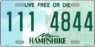 NH license plate 1114844