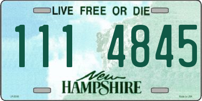 NH license plate 1114845