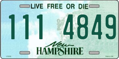 NH license plate 1114849