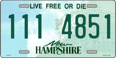 NH license plate 1114851