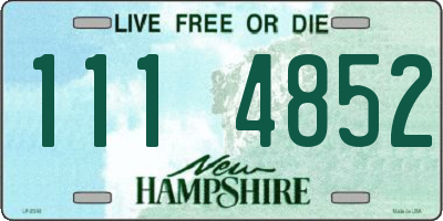 NH license plate 1114852
