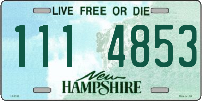 NH license plate 1114853