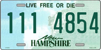 NH license plate 1114854