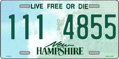 NH license plate 1114855
