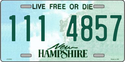 NH license plate 1114857
