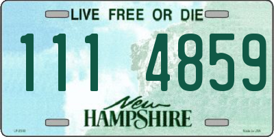 NH license plate 1114859