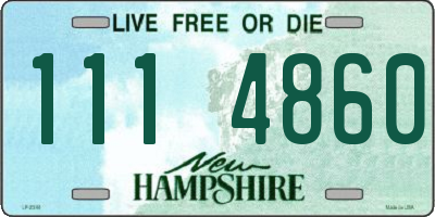 NH license plate 1114860