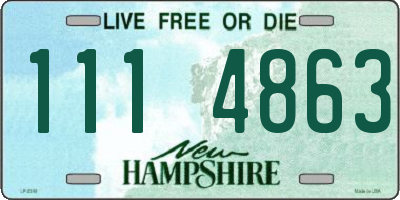 NH license plate 1114863