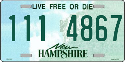 NH license plate 1114867