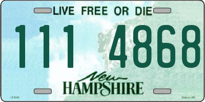 NH license plate 1114868