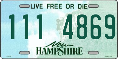 NH license plate 1114869