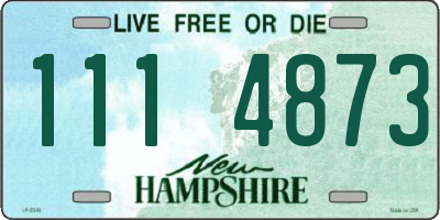 NH license plate 1114873
