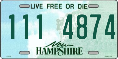 NH license plate 1114874