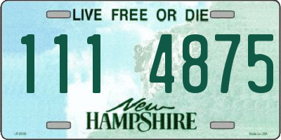 NH license plate 1114875
