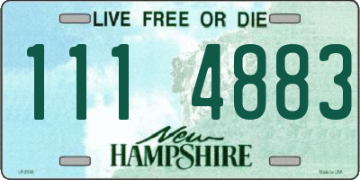 NH license plate 1114883