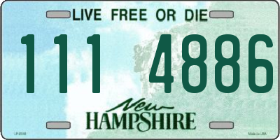 NH license plate 1114886