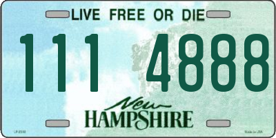 NH license plate 1114888
