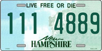 NH license plate 1114889