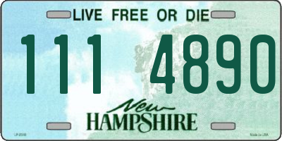 NH license plate 1114890
