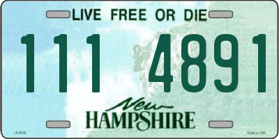 NH license plate 1114891