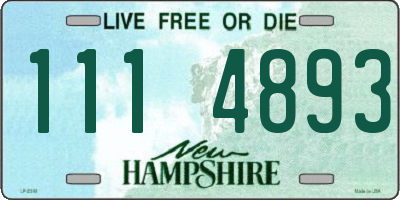NH license plate 1114893