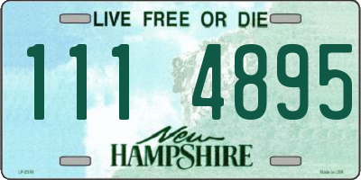 NH license plate 1114895