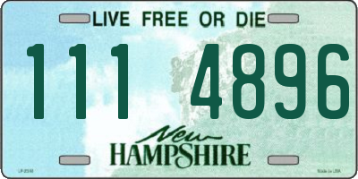 NH license plate 1114896