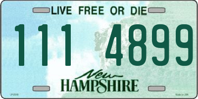 NH license plate 1114899