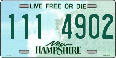 NH license plate 1114902