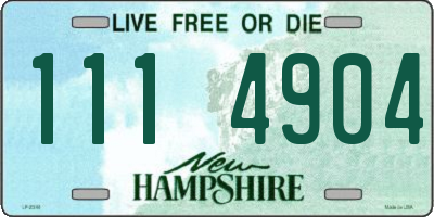 NH license plate 1114904