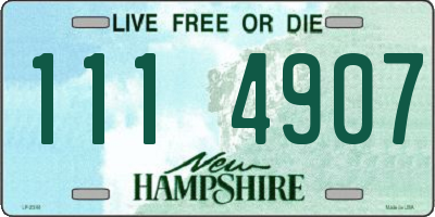 NH license plate 1114907