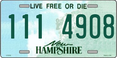 NH license plate 1114908