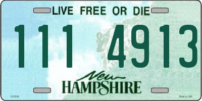 NH license plate 1114913