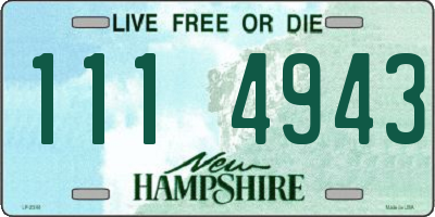 NH license plate 1114943